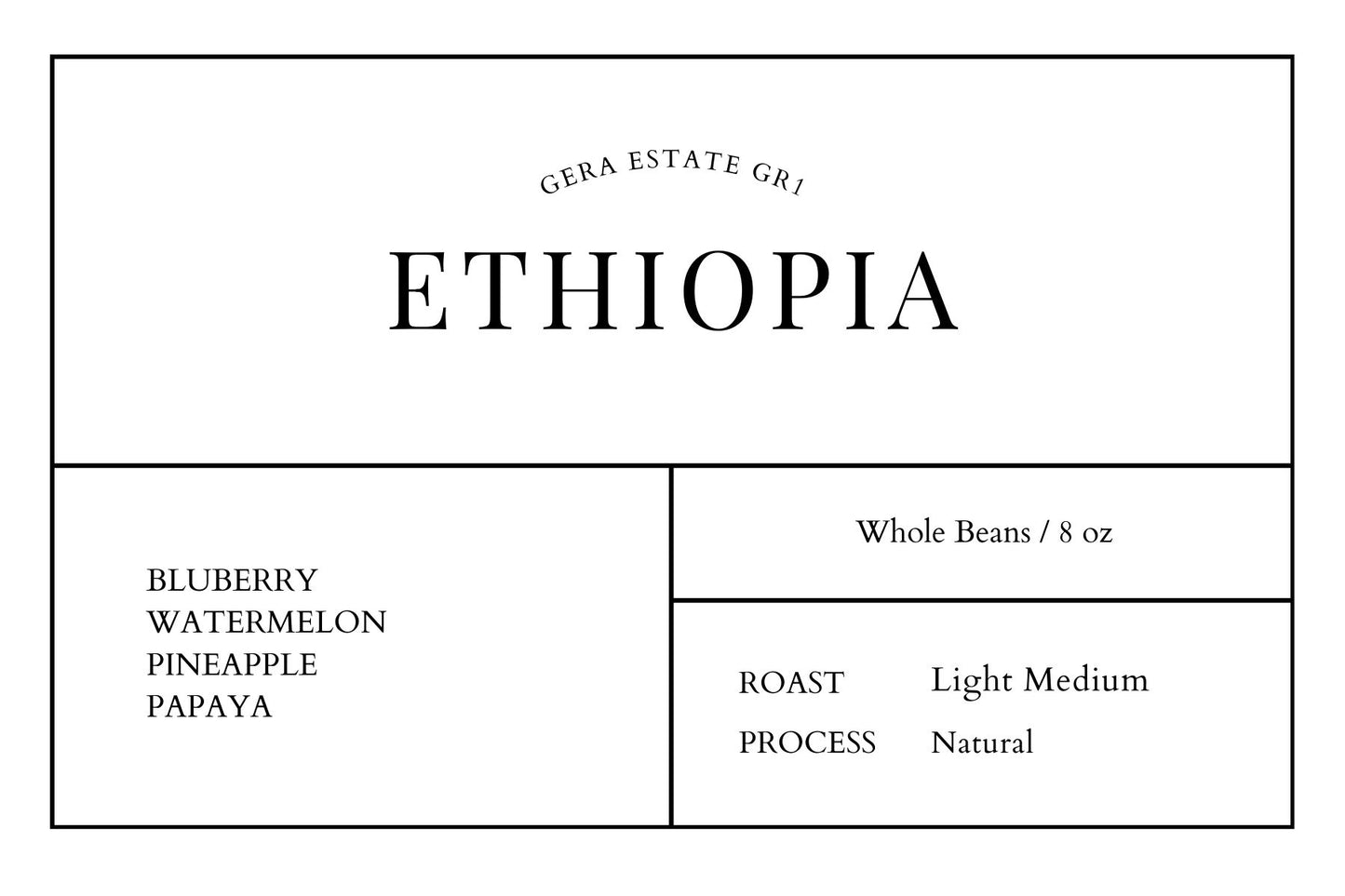 Ethiopia Anaerobic